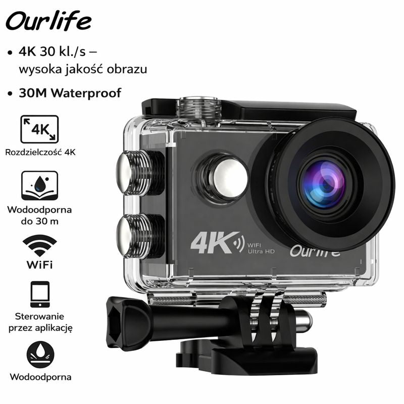 Sportowa Kamera Ultra HD 4K Action