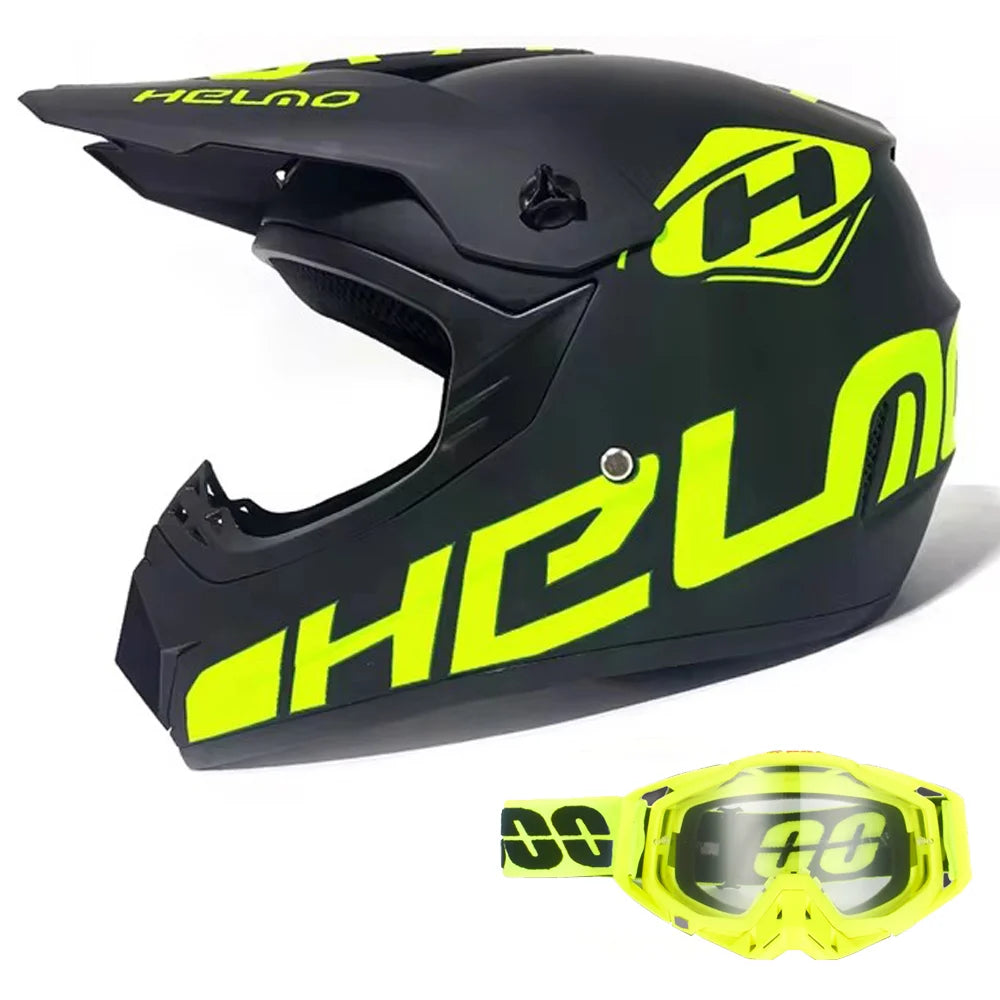 Full Face Kask + Gogle