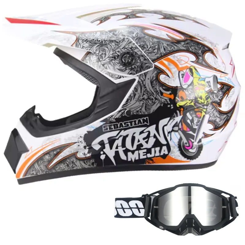 Full Face Kask + Gogle