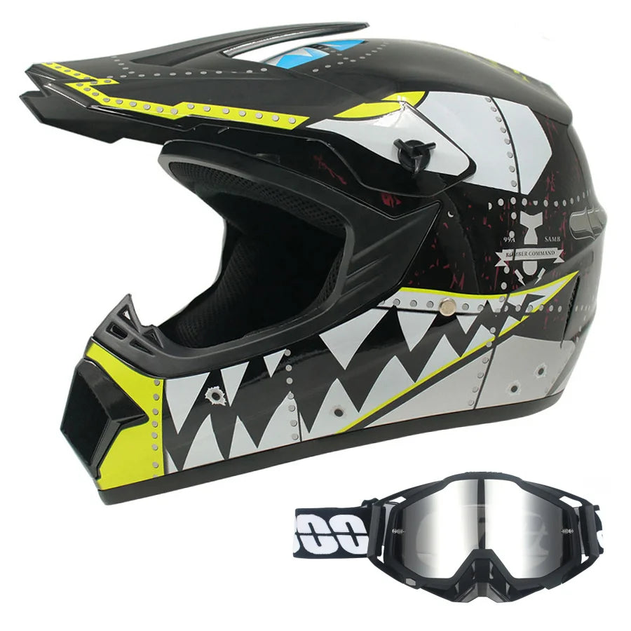 Full Face Kask + Gogle
