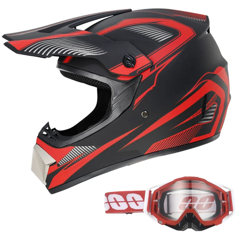 Full Face Kask + Gogle