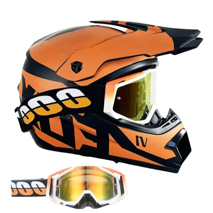 Full Face Kask + Gogle