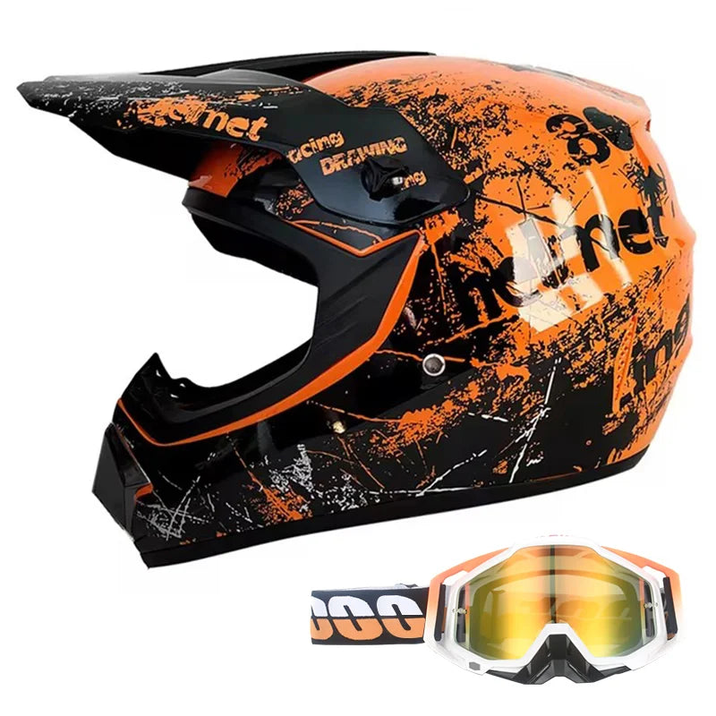 Full Face Kask + Gogle
