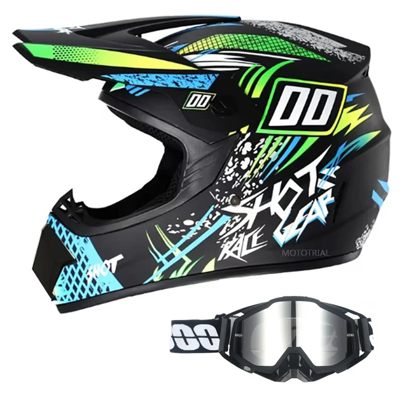 Full Face Kask + Gogle