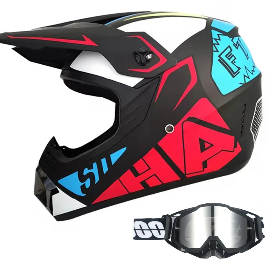 Full Face Kask + Gogle