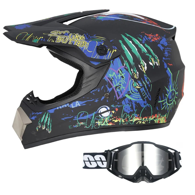 Full Face Kask + Gogle