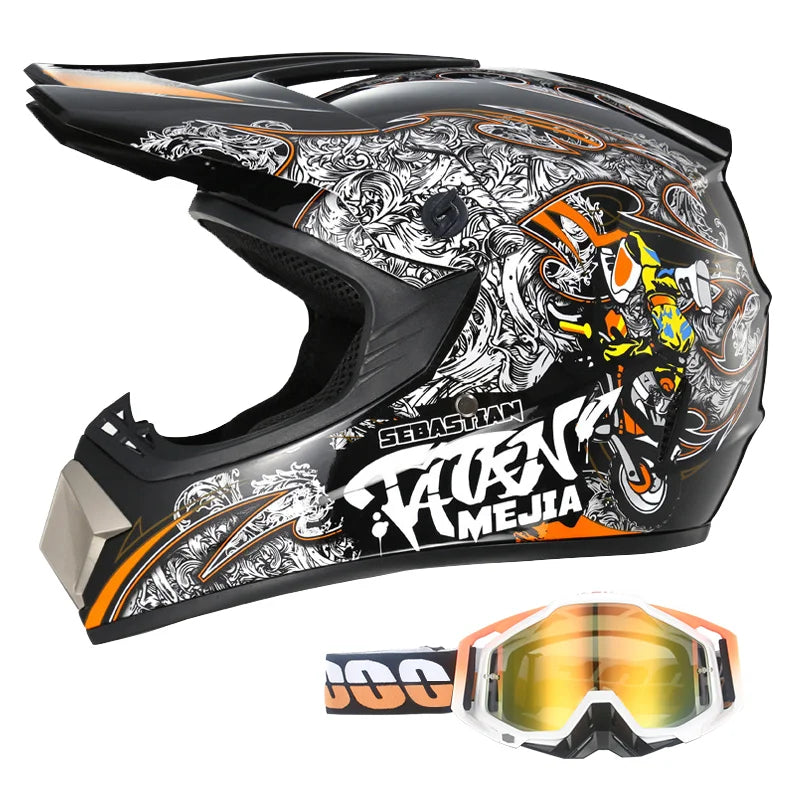 Full Face Kask + Gogle