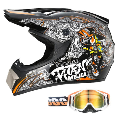 Full Face Kask + Gogle